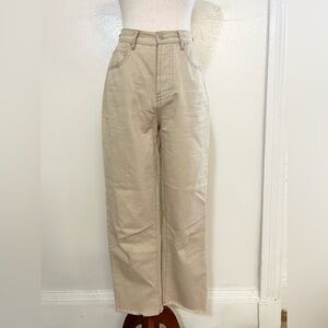 On You Tan Button Fly High Waisted Pant